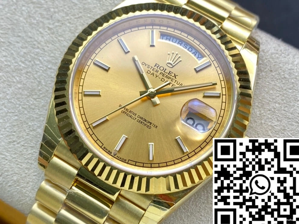 40MM Rolex EW Date Dial Day Gold Factory M228238-0003 0717